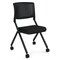 Officesource Julep Collection Armless Nesting Chair with Casters, Black Frame OSSN6958FBK - alternate 2